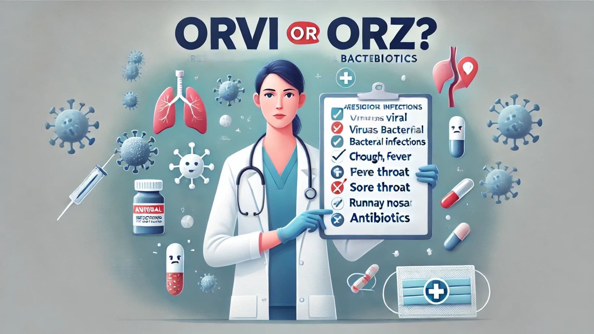ОРВИ или ОРЗ? Почему антибиотики могут быть вредны